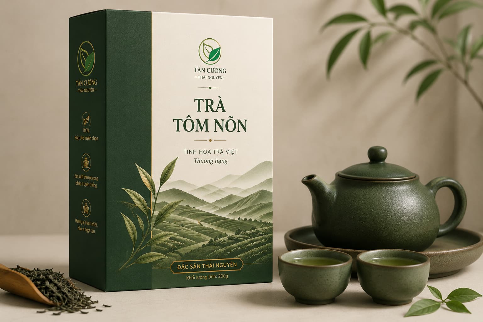 Hộp trà tôm nõn