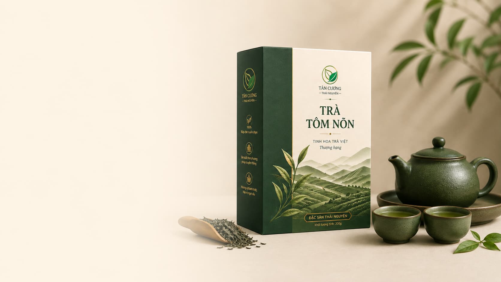 Trà tôm nõn slide